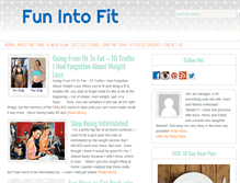 Tablet Screenshot of funintofit.com